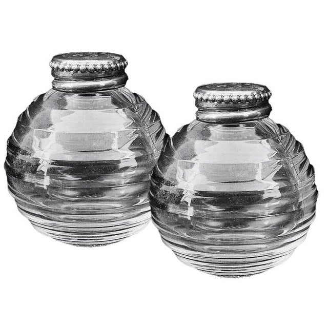 Art Deco Christofle France Sterling Silver Top Shakers Tw 3.1g - A Pair For Sale - Image 3 of 8