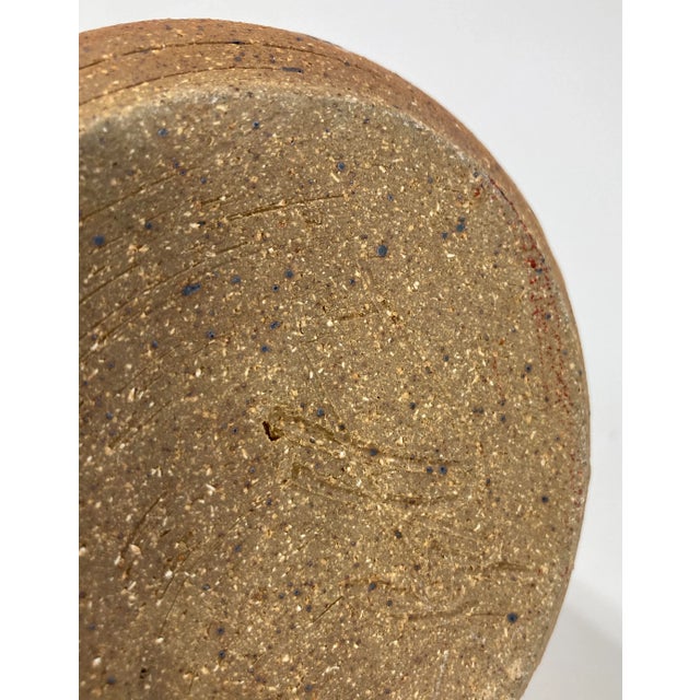 Vintage Two Tone Studio Pottery Vessel For Sale - Image 9 of 9