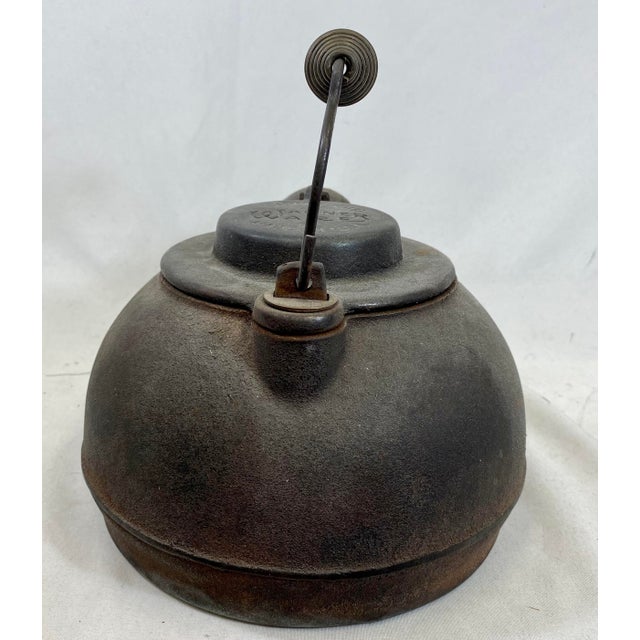 Vintage Wagner Ware Cast Iron Tea Kettle Made in U S a - Circa