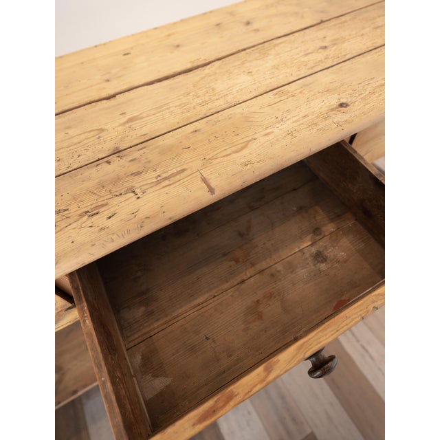 Impressive Antique English Pine Pot Board Dresser Base - Circa 1850 For Sale - Image 13 of 15