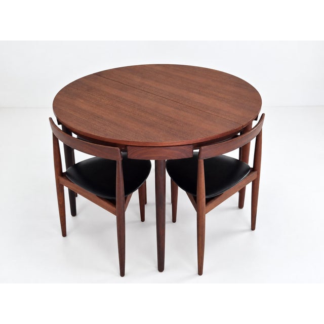 Round Extendable Dining Table and Chairs in Teak by Hans Olsen for Frem Røjle, Denmark, 1960s, Set of 5 For Sale - Image 11 of 18