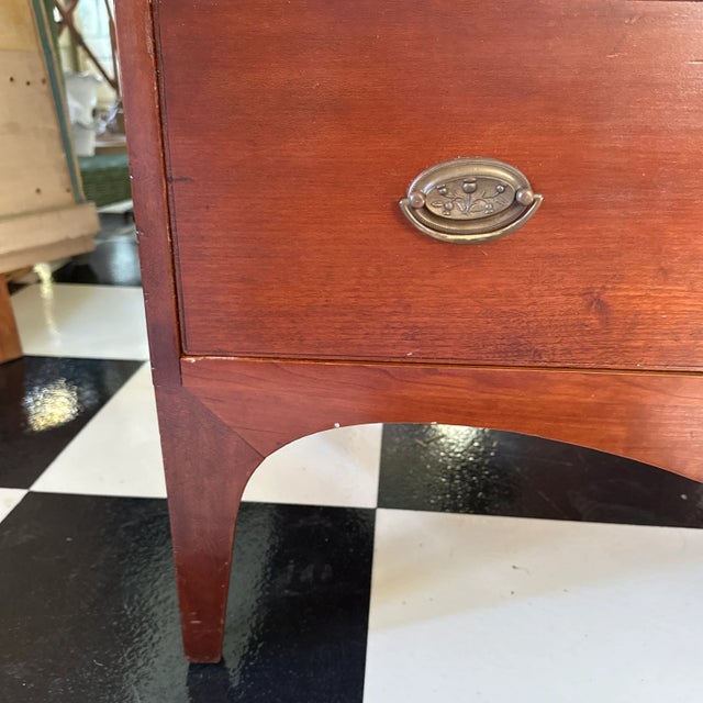 Brown Handsome Large 18th Century Antique Cherry Hepplewhite Tall Dresser For Sale - Image 8 of 11