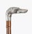 Antique Greyhound Head Sliver Handled Walking Stick Cane, 1890s For Sale - Image 11 of 12