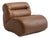 Space Age Italian Leather Lounge Chair For Sale