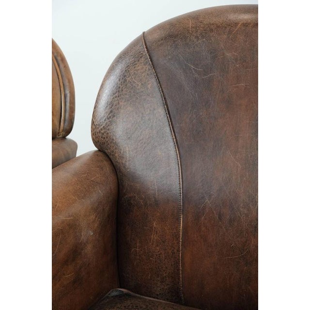 Vintage Sheepskin Armchairs, Set of 2 For Sale - Image 13 of 18
