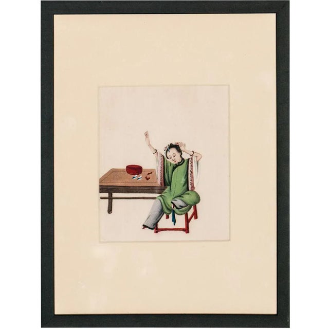 Chinese Lady in Jade Robe For Sale