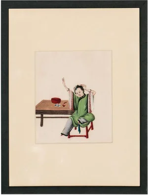 Chinese Lady in Jade Robe