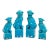 Turquoise Chinese Export Foo Dogs - Set of 4 For Sale