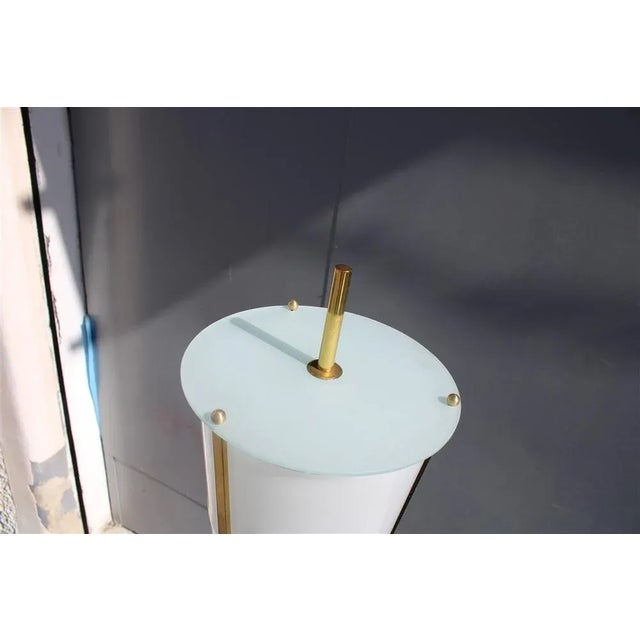 1950s Floor Lamp in Brass and Acrylic Glass from Stilnovo, 1950s For Sale - Image 5 of 13