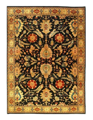 Pasargad Fine Indo Agra Wool Rug - 9′4" × 12′7"