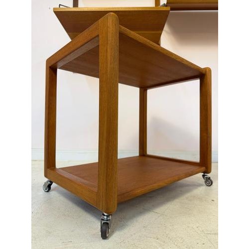 Aksel Kjersgaard No. 708 Serving Trolley in Teak by Aksel Kjersgaard for Odder Møbler For Sale - Image 4 of 11