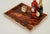 Rectangular Tortoiseshell Effect Acrylic Glass and Brass Serving Tray from Dior, Italy, 1970s For Sale - Image 11 of 13
