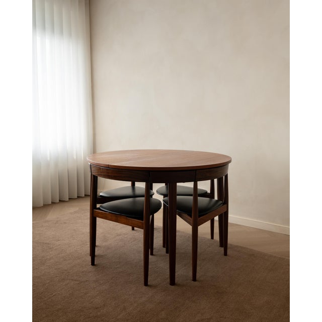 Mid-Century Modern Teak Roundette Dining Set by Hans Olsen for Frem Røjle, 1950s, Set of 5 For Sale - Image 6 of 18