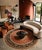 Pasargad DC Fine Hand Knotted Persian Serapi Design Round Rug For Sale In Washington DC - Image 6 of 6