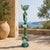 2020s Marc Zimmerman "Associates in Teal" Glazed Ceramic Totem, 65 Inches Tall, Teal and Gold Glaze, Fish and Face Elements, Contemporary Art West Coast For Sale - Image 5 of 7