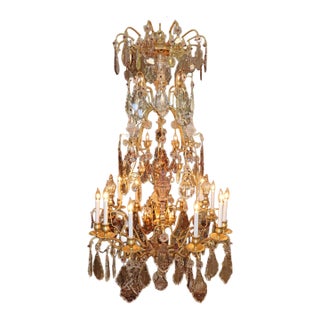 19th Century Palatial French Louis XV Style Chandelier Attributed to Baccarat For Sale