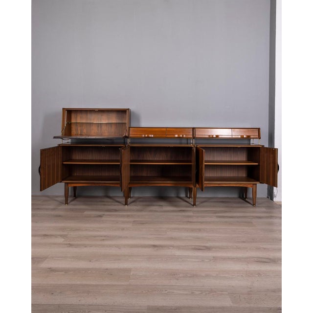 Mid-Century Modern Vintage 1970s Teak Wood Sideboard Design by Barovero, 1960s For Sale - Image 3 of 18