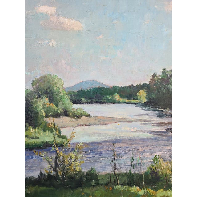Richard Jack Antique 1930's Oil Painting Ammonoosuc River New Hampshire For Sale In Los Angeles - Image 6 of 18