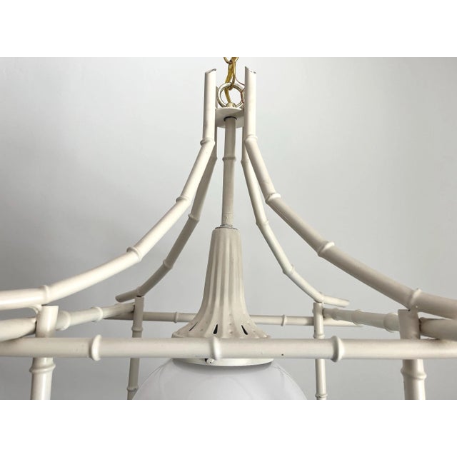 1960s Italian Bamboo Pagoda Light For Sale - Image 17 of 18