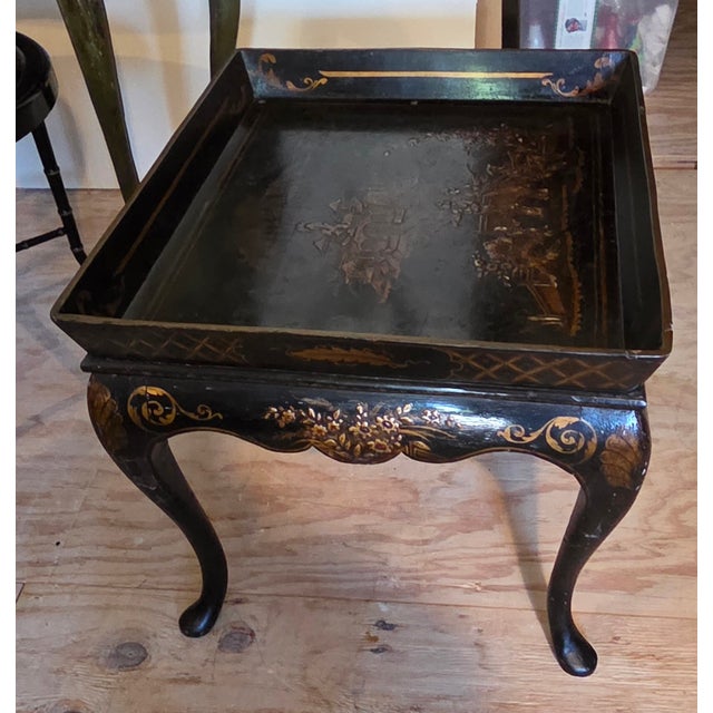 Late 19th Century Late 19th Century English Chinoiserie Tray Table For Sale - Image 5 of 17
