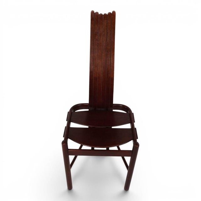 Wood Brutalist Chair in Oak from Allmilmö, 1980s For Sale - Image 7 of 18