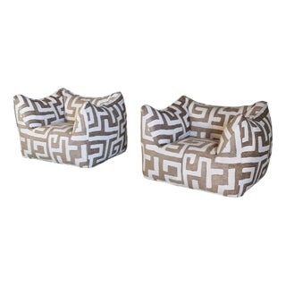 Set of Le Bambole Lounge Chairs by Mario Bellini for C&b Italia, 1970s For Sale