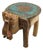 Elephant Stool Mango Wood Handmade With Mandala Painting Plant Stool Decoration For Sale