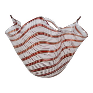 Murano Handkerchief Vase Circa 70s For Sale