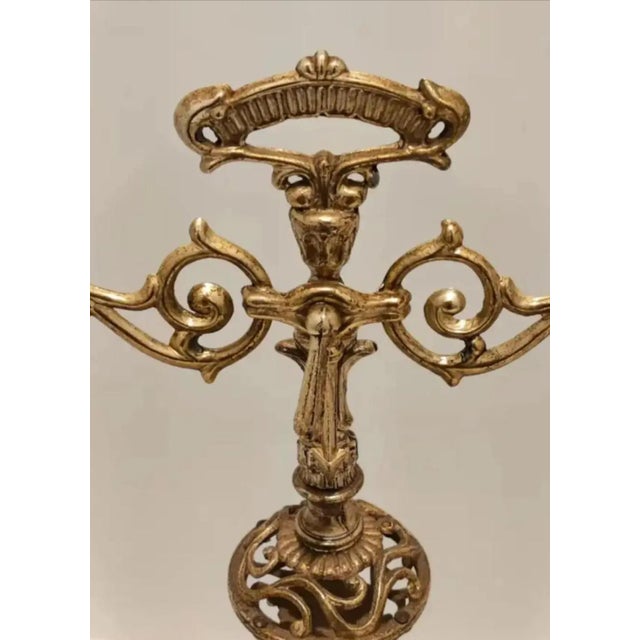 1960s Hollywood Regency Ornate Decorative Filigree Balance Scale For Sale - Image 9 of 12
