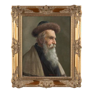 Oil on Canvas Painting, Portrait of Man, Circa 1950-60