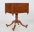 Gothic Antique Mahogany Two-Drawer Sewing Table With Scroll-Foot Pedestal Base For Sale - Image 3 of 7