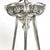 Muller Frères Art Deco Nickel-Plated Ceiling Light by Muller Freres, Luneville, 1930s For Sale - Image 4 of 14