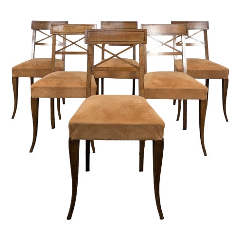 Directoire Style Cherrywood Chairs, Set of 6 For Sale