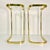 Brass 1980s Postmodern Contemporary Brass & Glass Cantilever Drink Tables - A Pair For Sale - Image 8 of 14