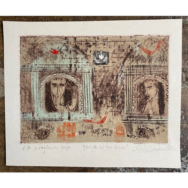 1985 Ballad of the Ruins Intaglio For Sale - Image 4 of 4