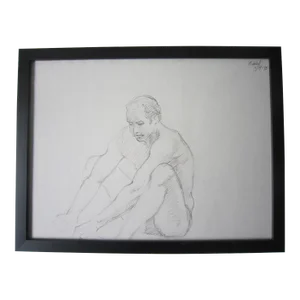 1970's Nude Don Emery Pencil Drawing