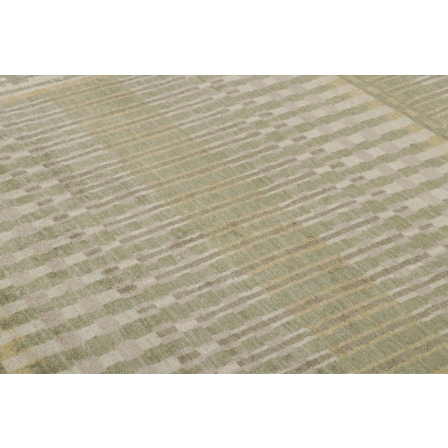 Traditional Contemporary Art Deco Style Rug, Geometric Design by Rug & Kilim, India For Sale - Image 3 of 9