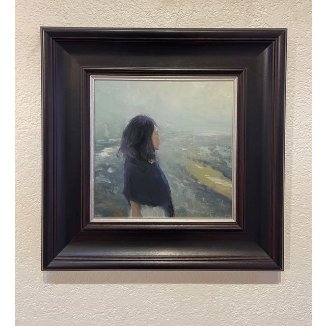 A Mysterious Spot captures a solitary figure gazing into a hazy landscape, evoking a sense of introspection and...