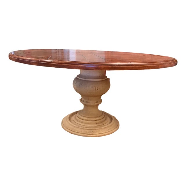 Town & Country 60" Diameter Centre Table by Century Furniture With 22" Lazy Susan 1990s For Sale