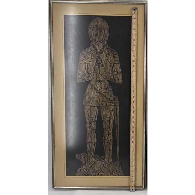 Provenance & Historical Significance This striking gold-on-black monumental brass rubbing captures Henry Rochforth,...