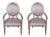 Pair of French Silvered Louis XVI Style Armchairs For Sale