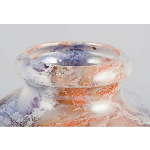 Art Deco Marmor Ceramic Vase Arabia, Finland, 1932 For Sale - Image 3 of 7