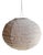 Small Japanese-Style Rattan and Natural Linen Pendant Light For Sale