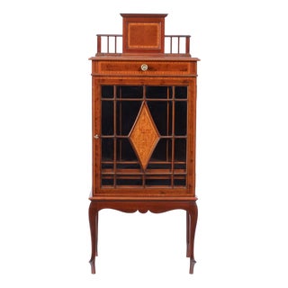 Edwardian Small Music Cabinet, England, 1900 For Sale