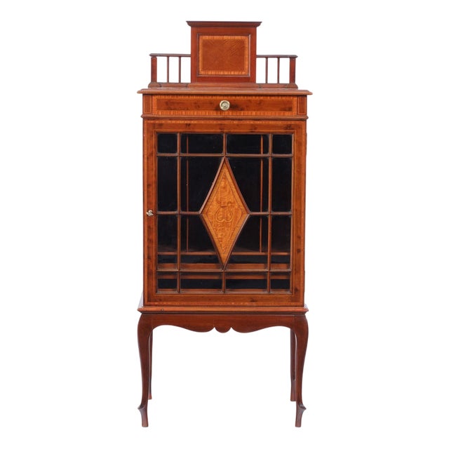 Edwardian Small Music Cabinet, England, 1900 For Sale