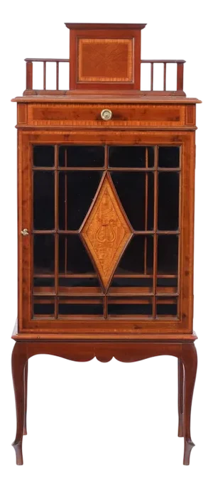 Edwardian Small Music Cabinet, England, 1900