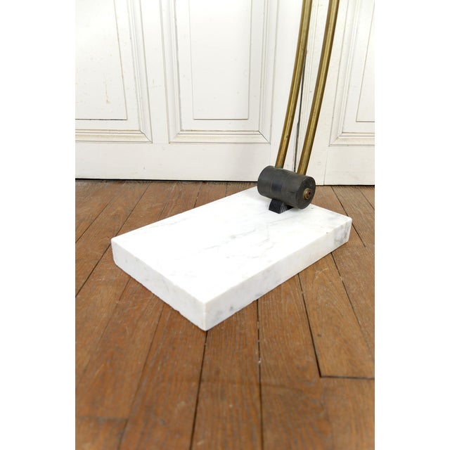 Adjustable Arc Floor Lamp in Marble, Brass and Acrylic Glass, Italy, 1970s For Sale - Image 9 of 18