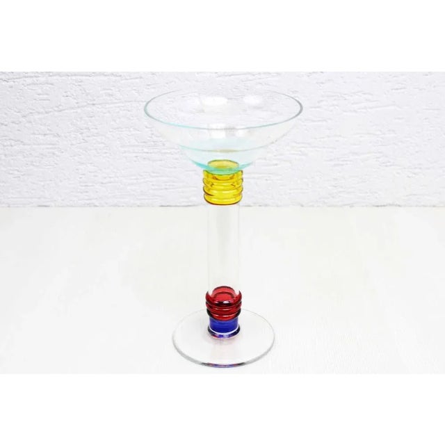 Vintage Glass Candleholder, 1990s For Sale - Image 10 of 10