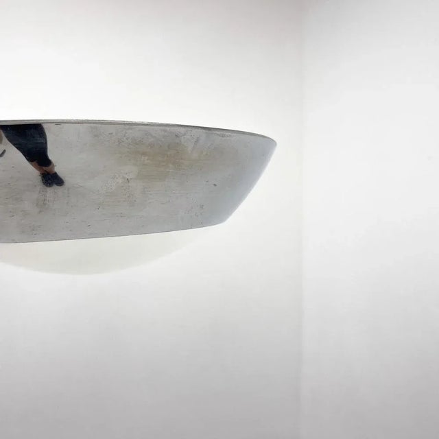 Silver Functionalist Chrome-Plated Chandelier by Zukov, 1940s For Sale - Image 8 of 11