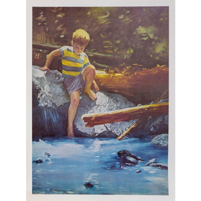 Boy in the Water Sandu Liberman Romanian/Israeli (1923–1977) Date: circa 1970 Offset Poster Image Size: 26 x 19 inches...